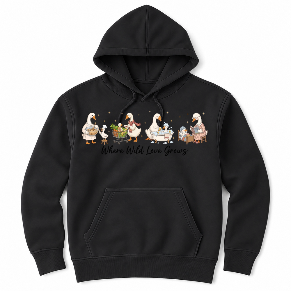 Product Where Wild Love Grows Funny Mom Unisex Hoodie