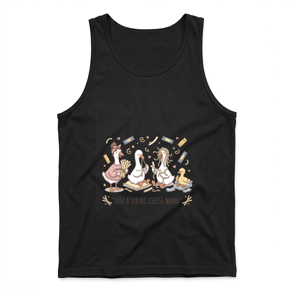 Product Just a String Cheese Mama Funny Goose Mothers Day Tank Top
