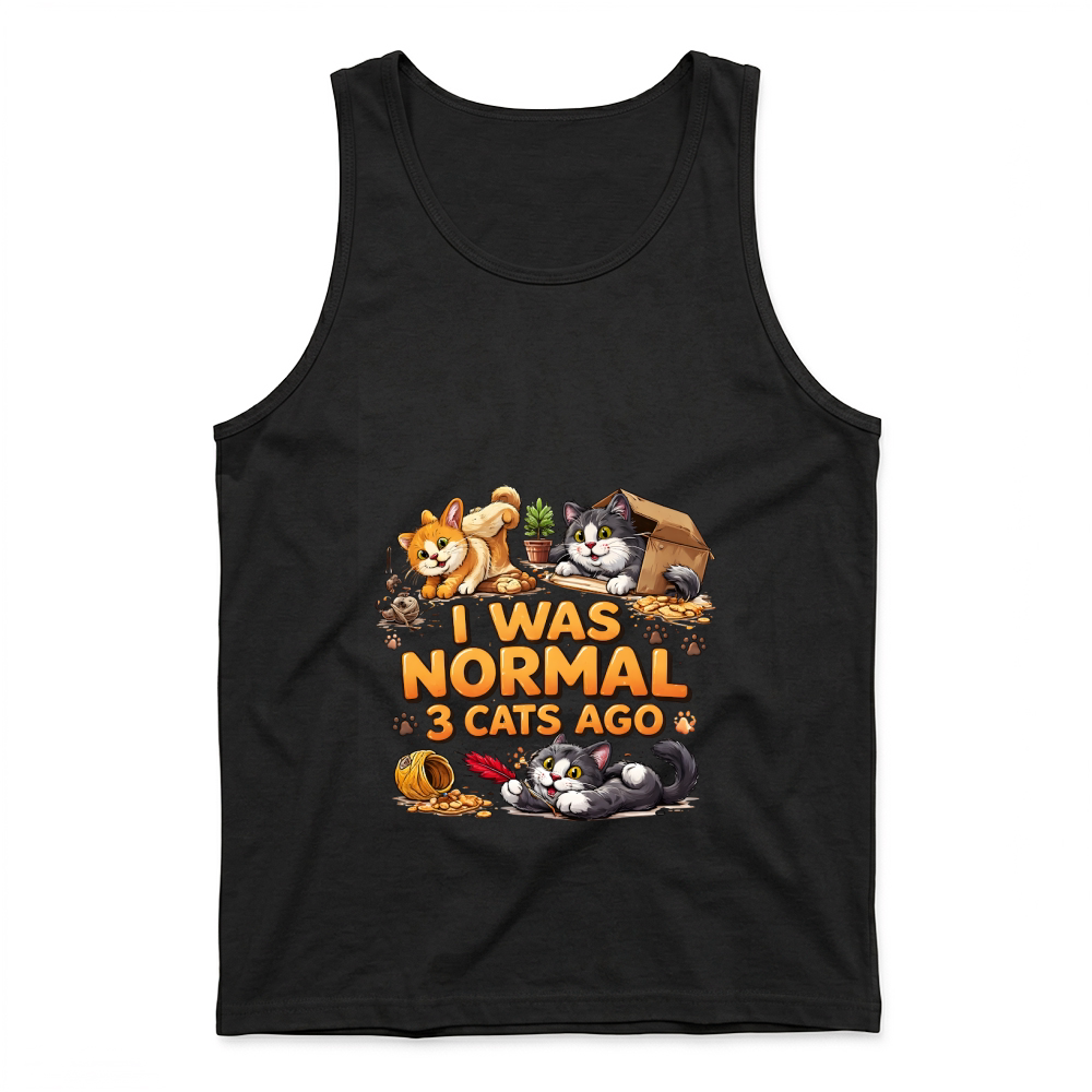 Product I Was Normal 3 Cats Ago Funny Cat Lover Tank Top