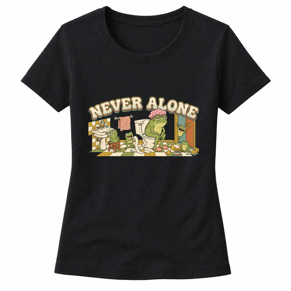 Product Never Alone Frog Mom Funny Mothers Day Women's T-shirts