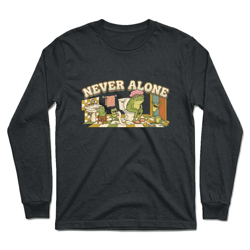 Product Never Alone Frog Mom Funny Mothers Day Unisex Longsleeve