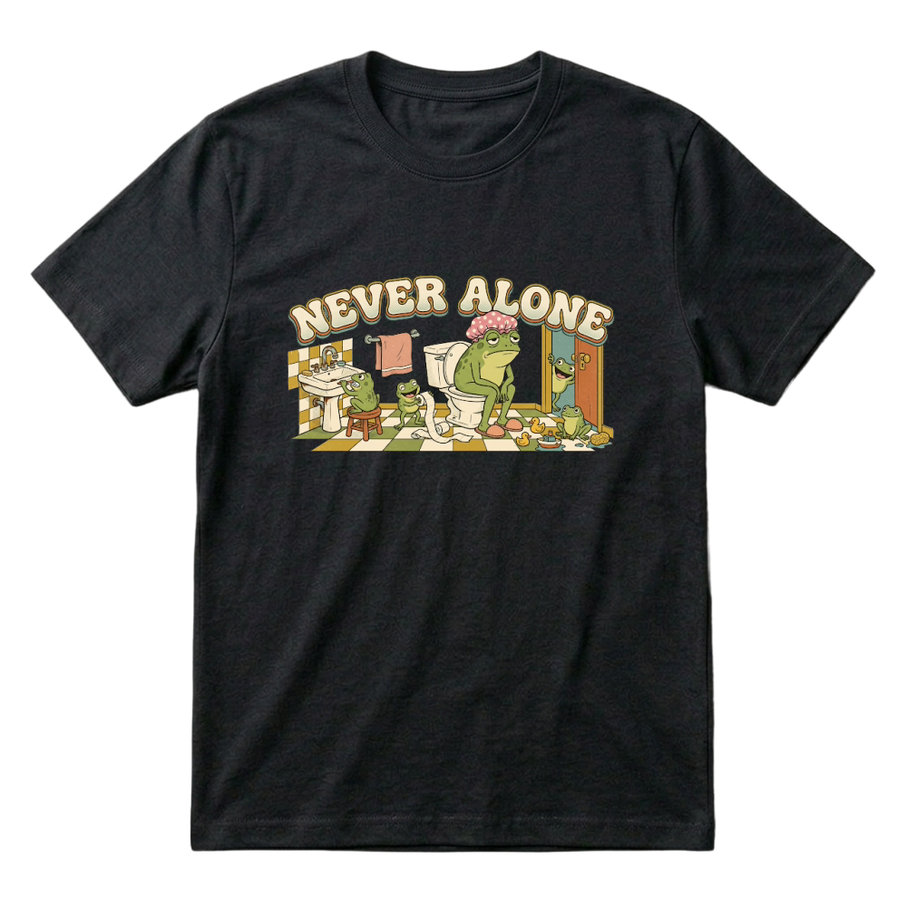 Product Never Alone Frog Mom Funny Mothers Day T-Shirt