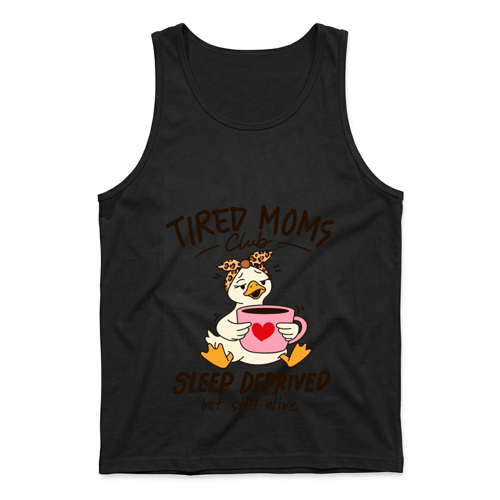 Product Tired moms club Funny Mama Goose Mother's Day Tank Top