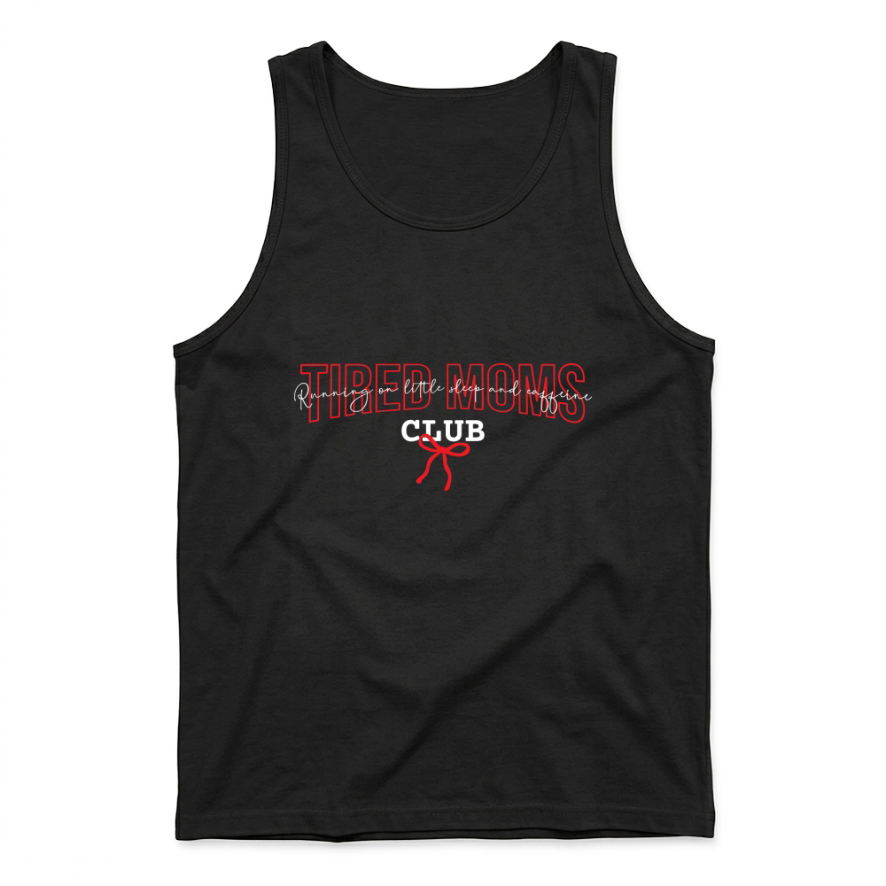 Product Tired moms club Vintage Funny Mom Quote Tank Top
