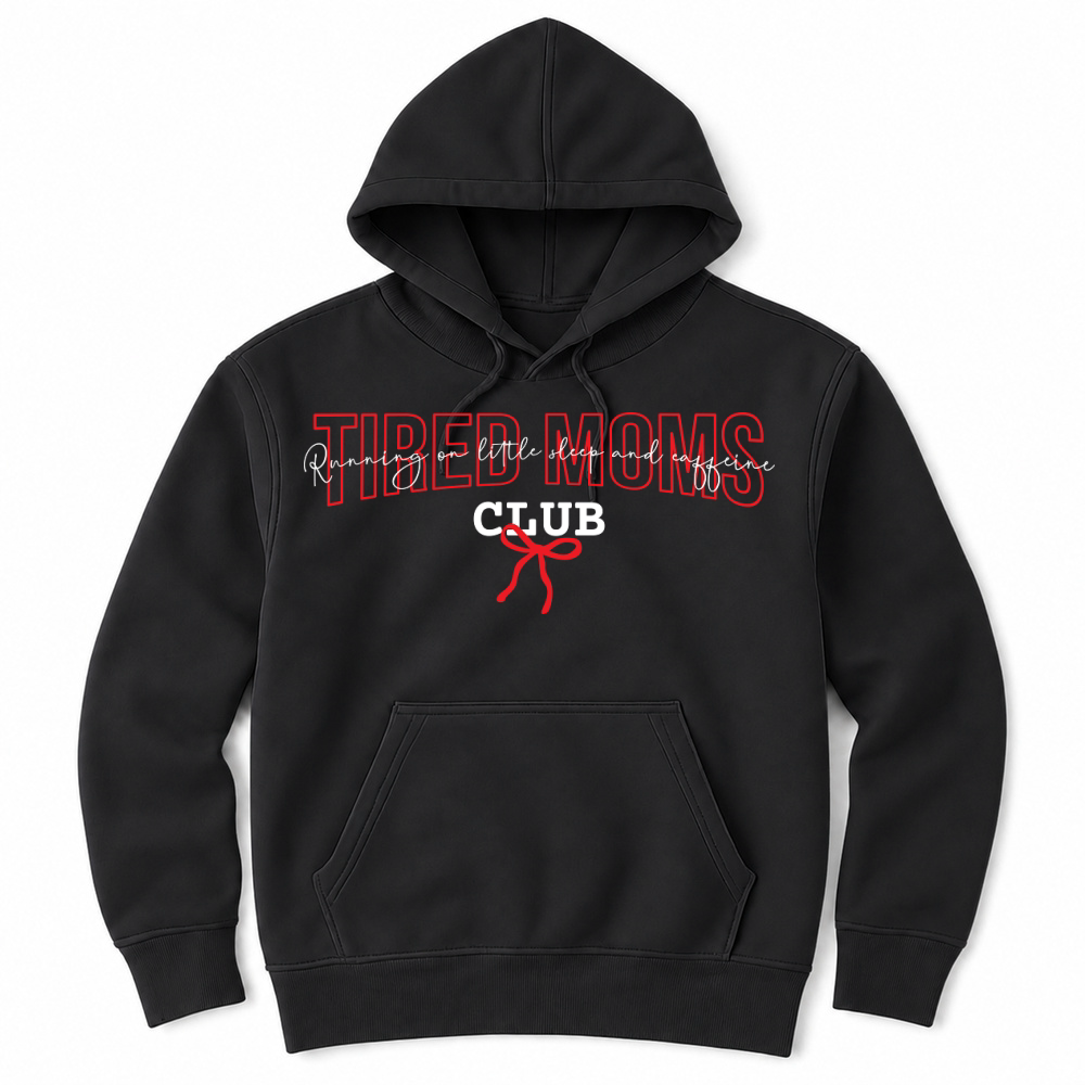 Product Tired moms club Vintage Funny Mom Quote Unisex Hoodie