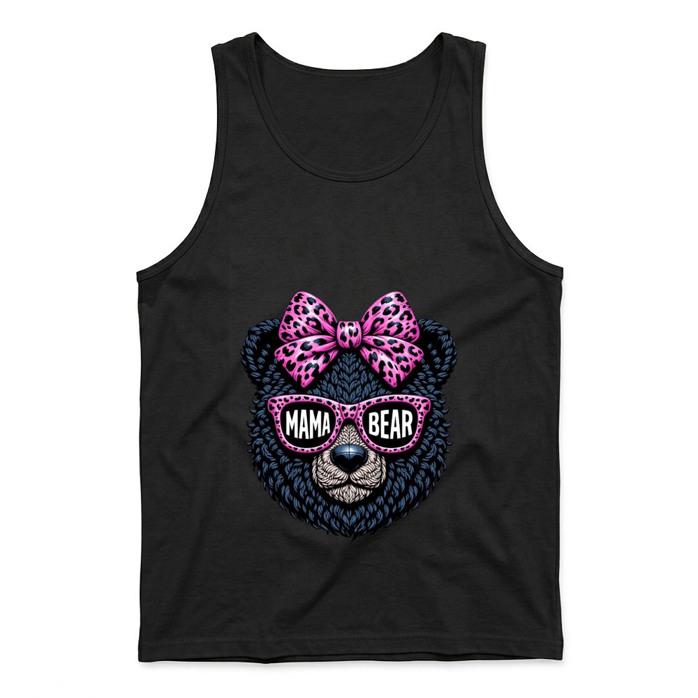 Product Cute Mama Bear Funny Mother's Day Tank Top