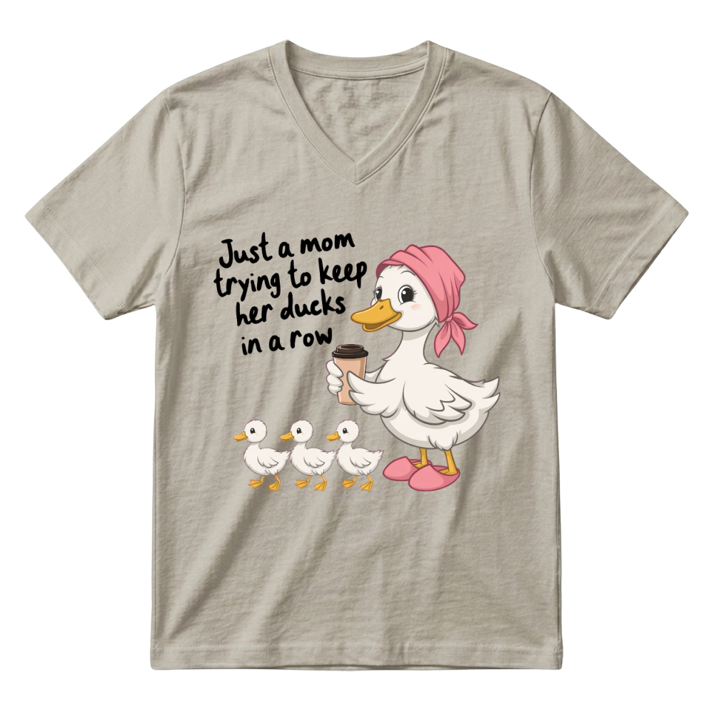 Product Funny Duck Mom Trendy Mothers Day V-Neck T-shirt