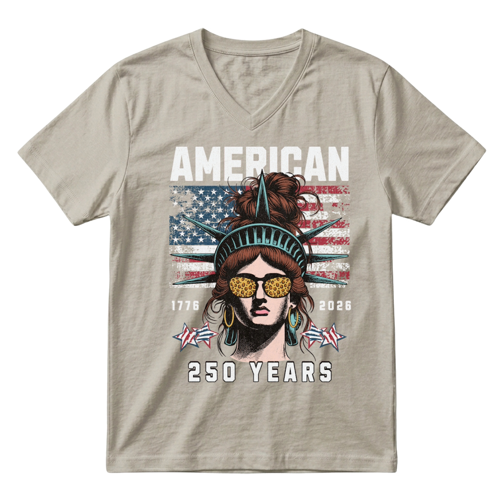 Product 250 Years America Anniversary V-Neck T-shirt