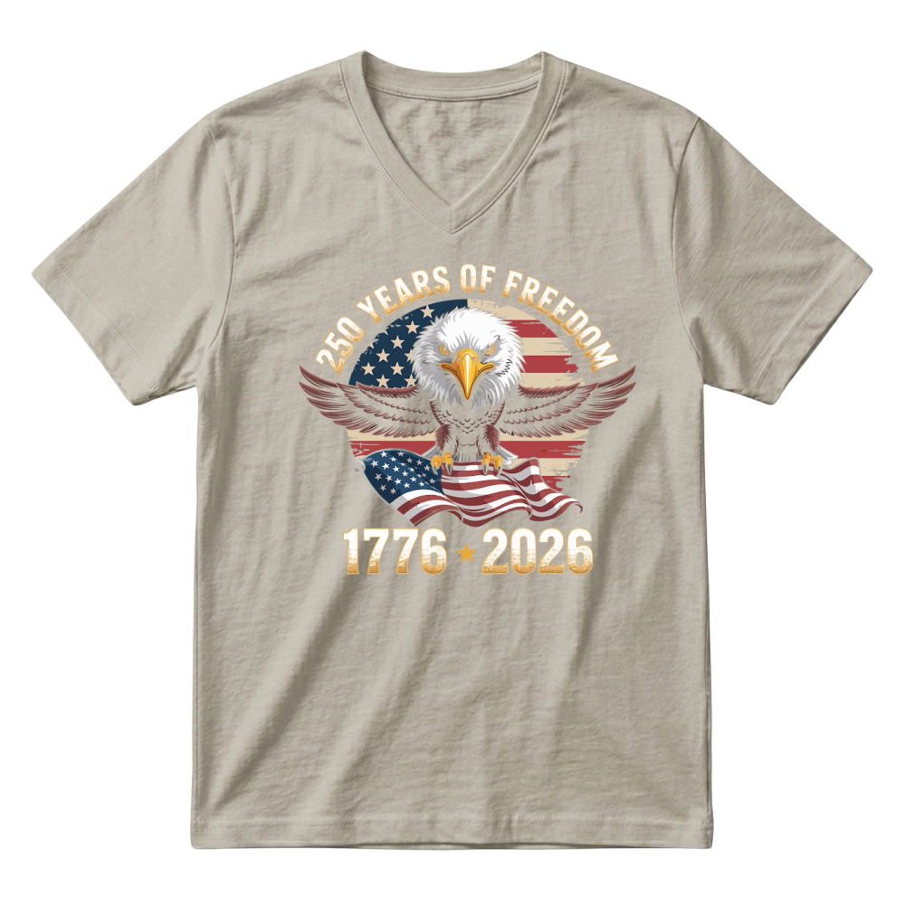 Product US  250 Years Anniversary USA 250th Birthday V-Neck T-shirt
