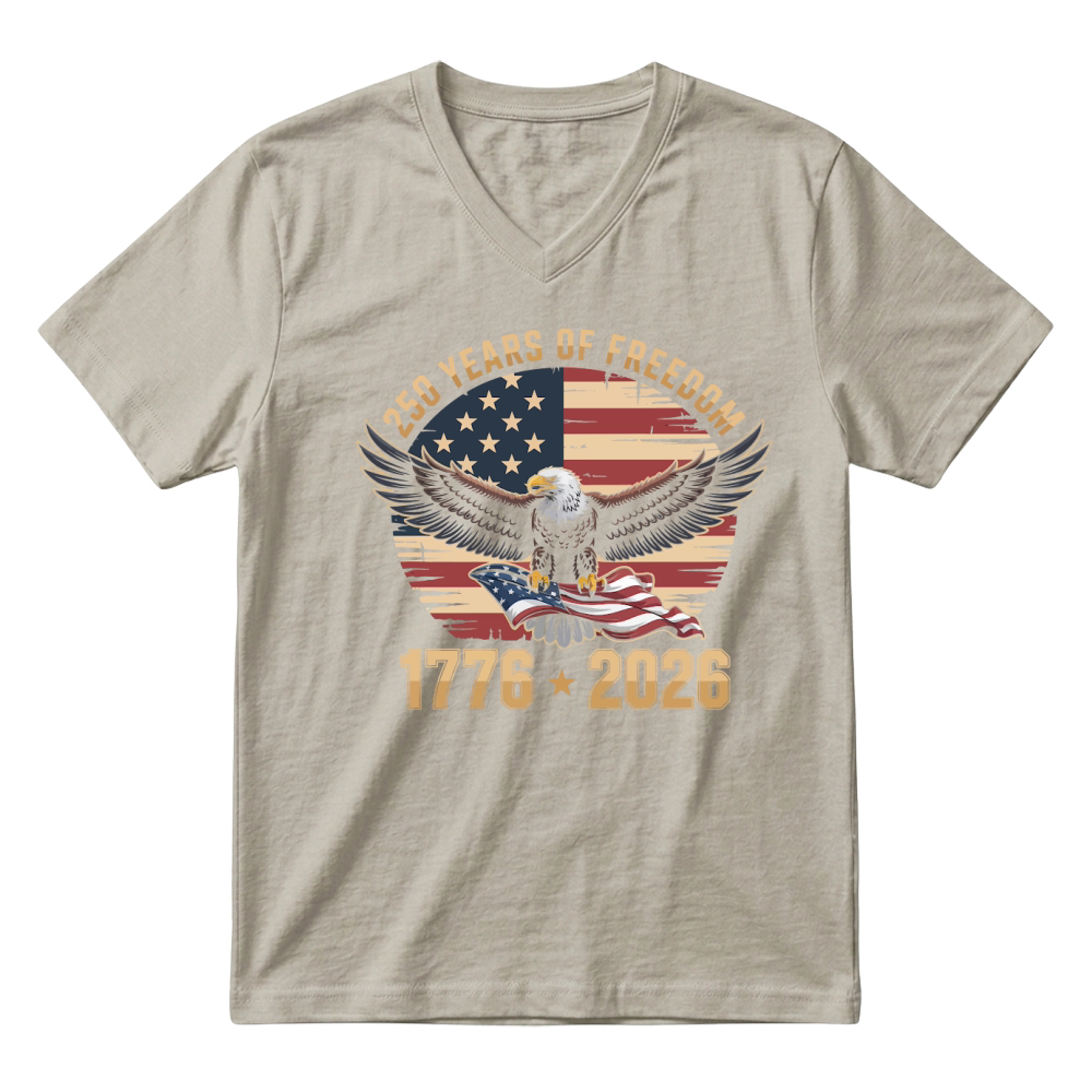 Product US  250 Years Anniversary USA 250th Birthday V-Neck T-shirt