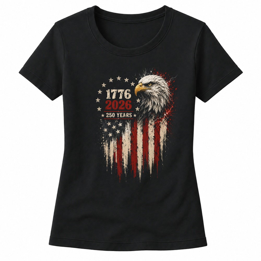 Product USA 250 Years Eagle 1776 2026 Women's T-shirts