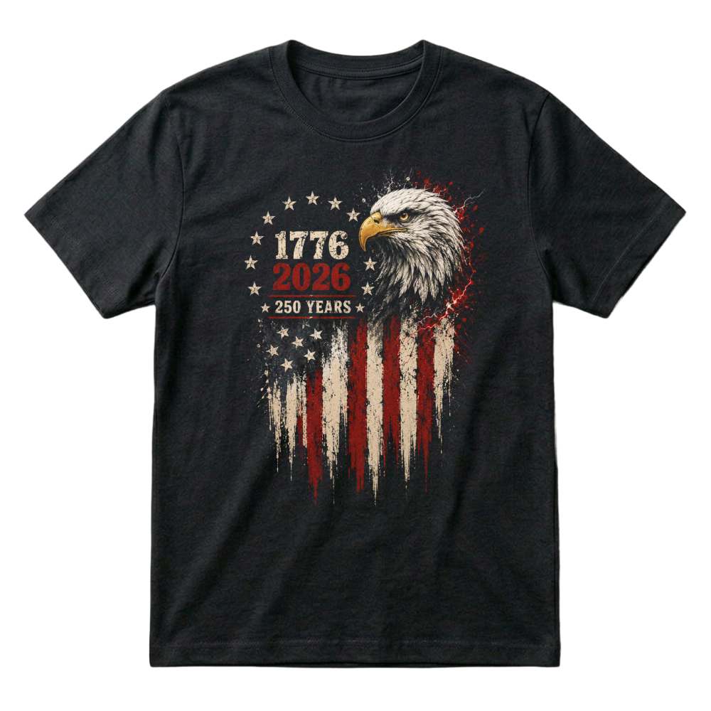 Product USA 250 Years Eagle 1776 2026 T-Shirt