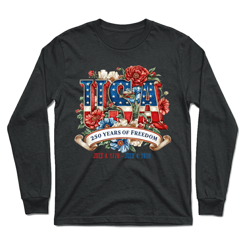 Product USA 250 Years Of Freedom Freedom 1776 2026 Unisex Longsleeve