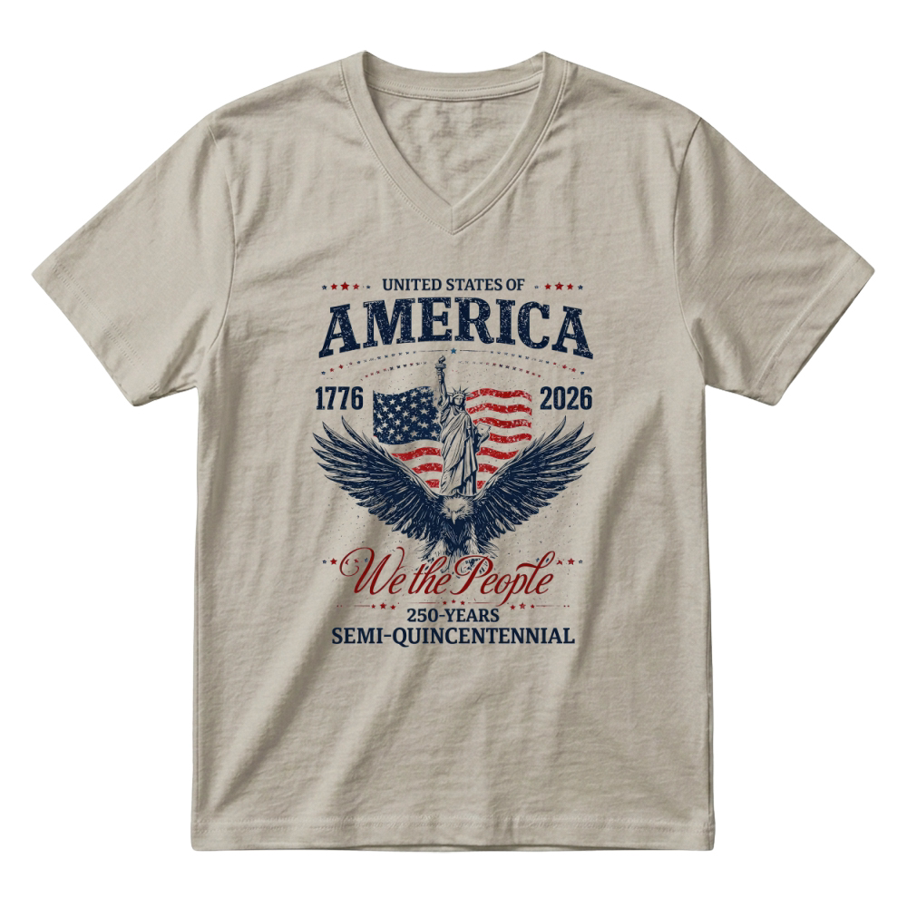 Product We the People 250 Years 1776 2026 V-Neck T-shirt