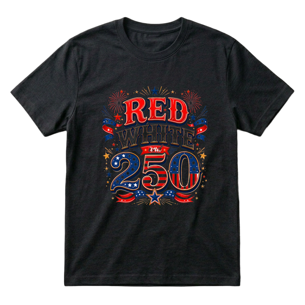 Product 4th of July 250 Years USA Firework T-Shirt