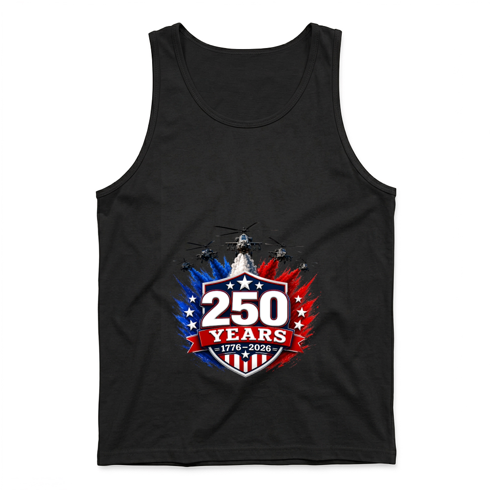 Product 250 Years 1776 2026 Jet Air 4th of July Patriotic Tank Top