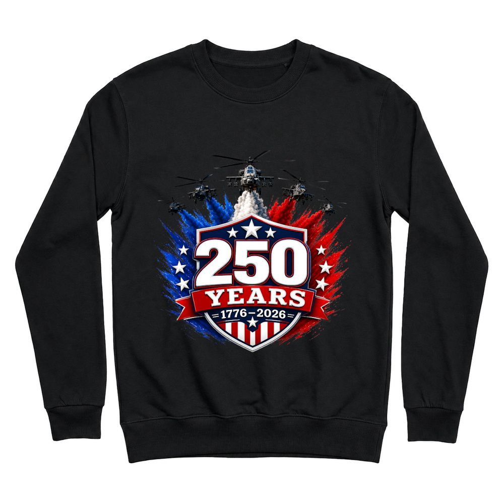 Product 250 Years 1776 2026 Jet Air 4th of July Patriotic Unisex Sweatshirt