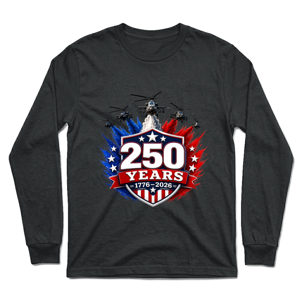 Product 250 Years 1776 2026 Jet Air 4th of July Patriotic Unisex Longsleeve