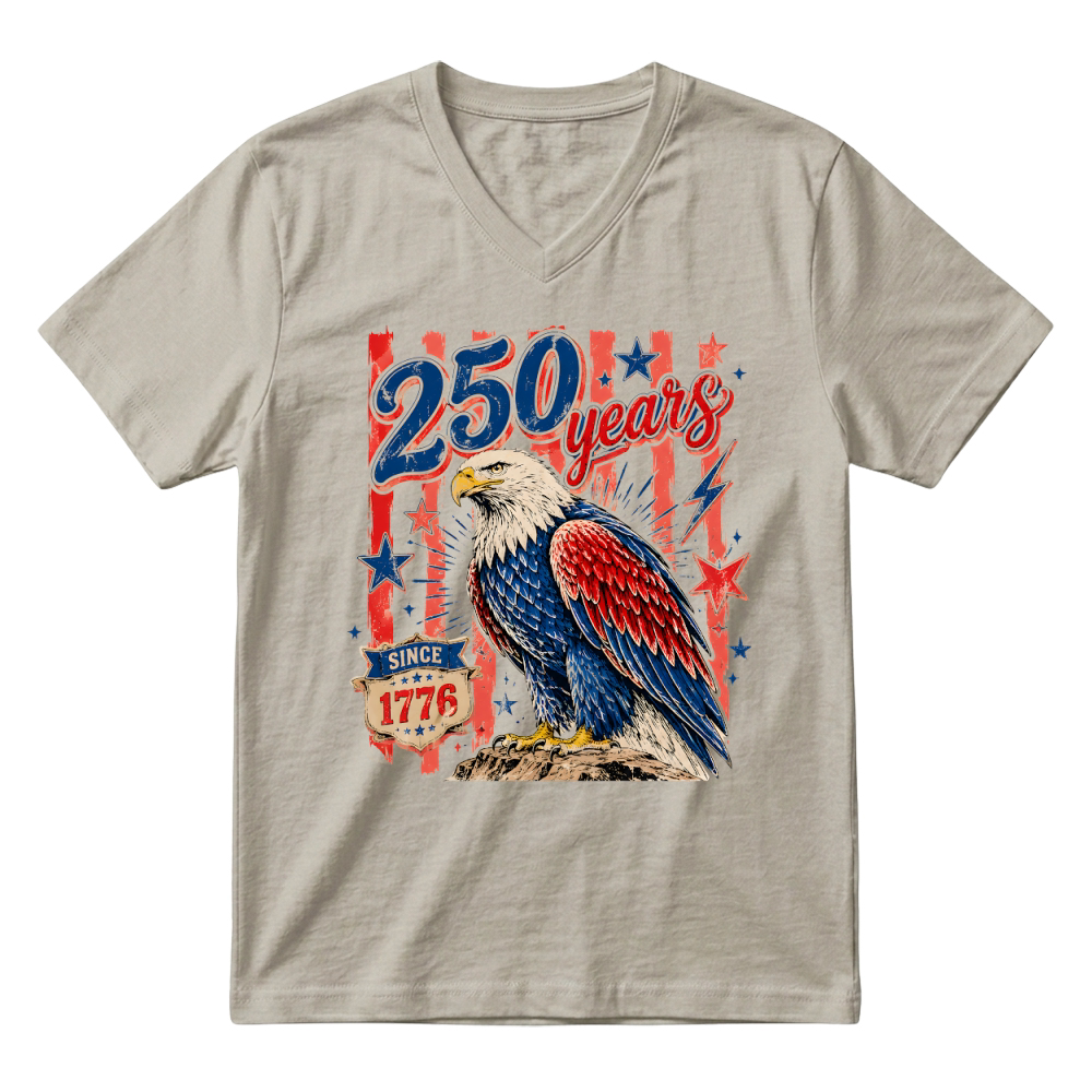 Product 250 Years Since 1776 USA V-Neck T-shirt