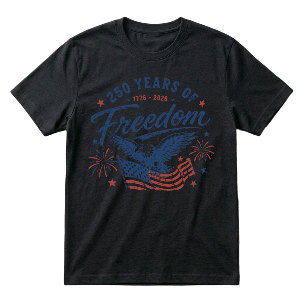 Product USA 250 Years of Freedom 1776 2026 T-Shirt