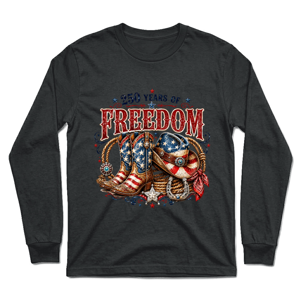 Product Freedom 250 Years Of Western Cowgirl Unisex Longsleeve