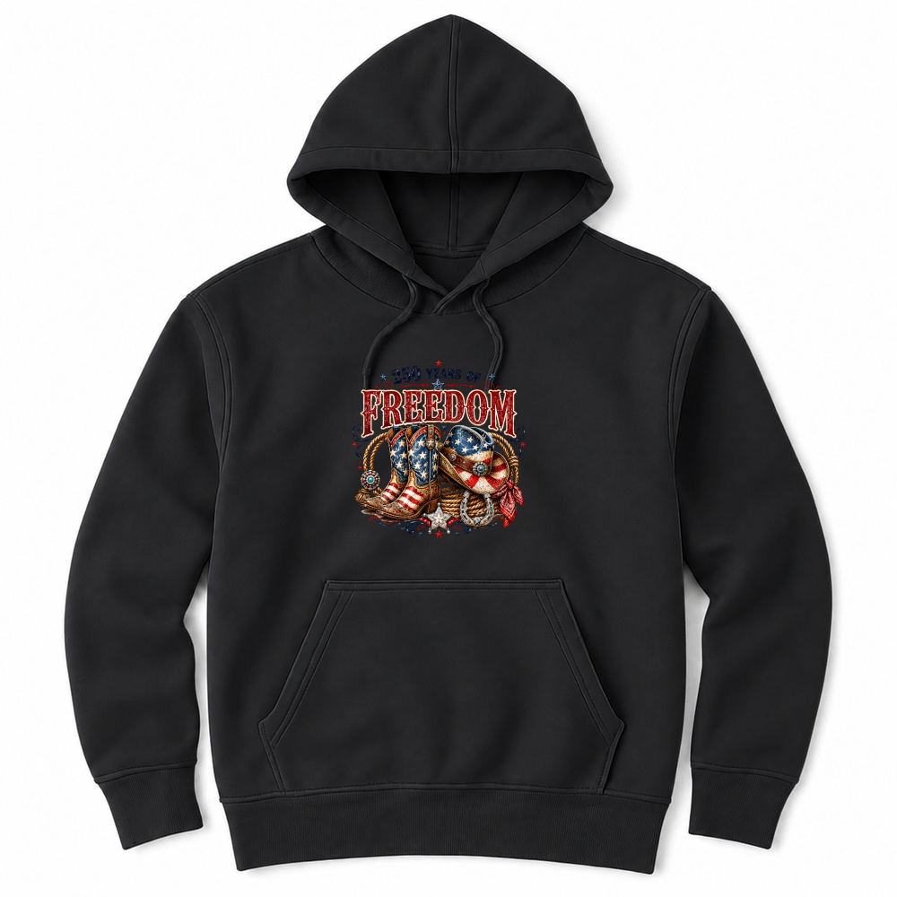 Product Freedom 250 Years Of Western Cowgirl Unisex Hoodie
