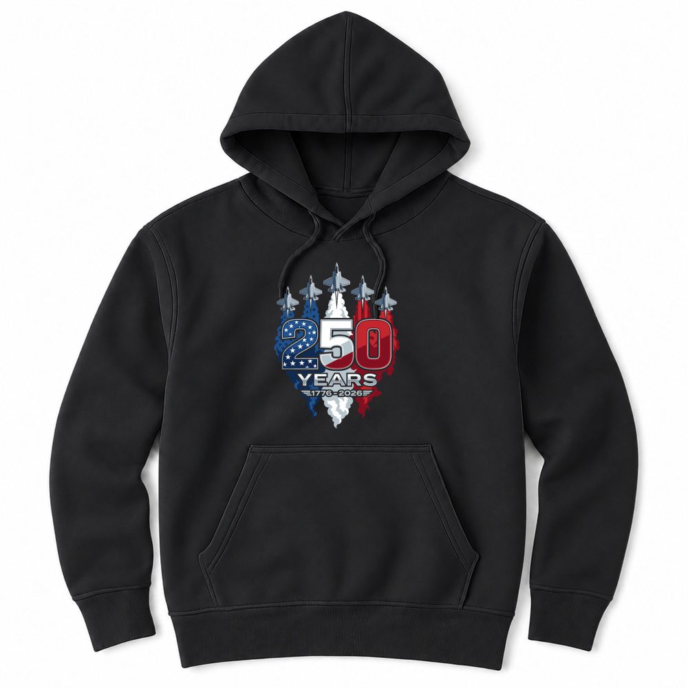 Product 250 Years Patriotic USA 1776 2026 Unisex Hoodie