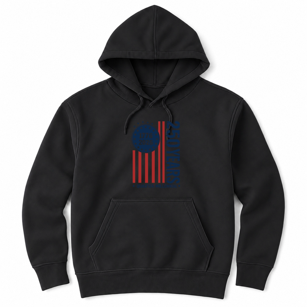 Product Quarter Millennial 250 Years America 1776 2026 Unisex Hoodie