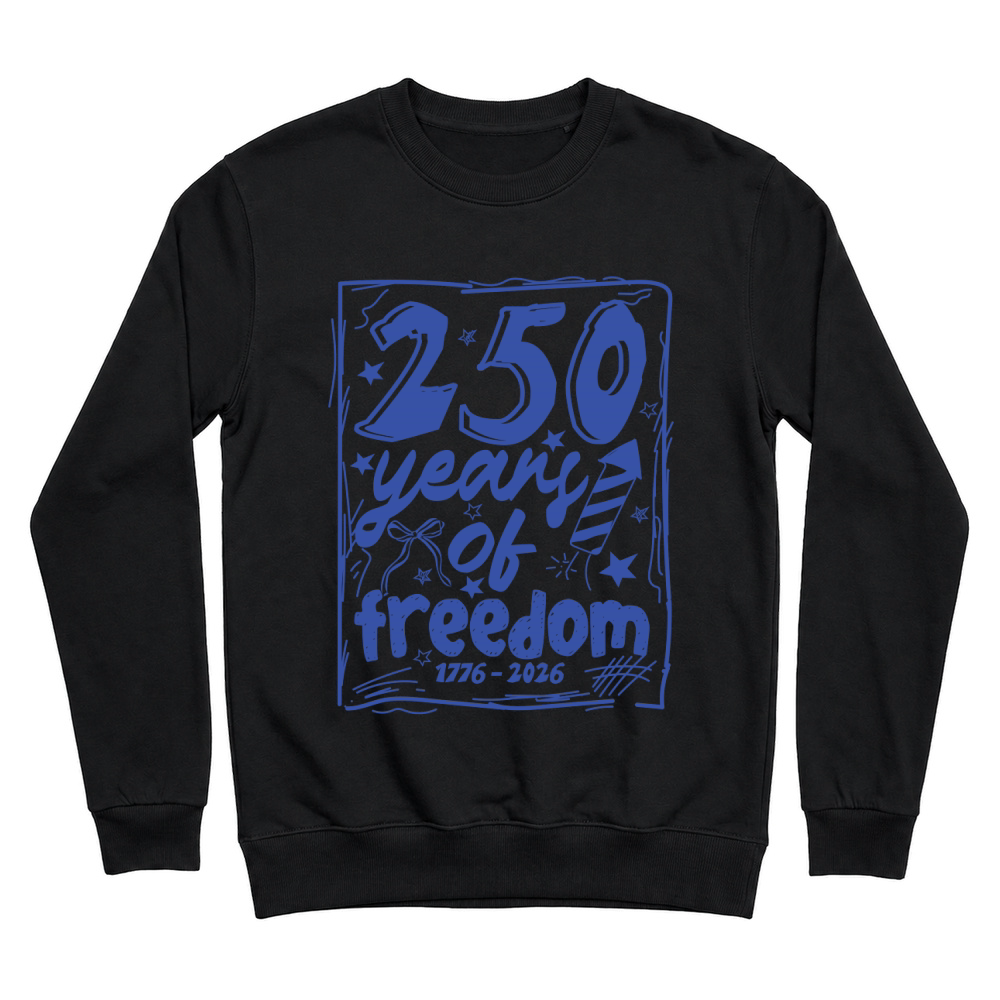 Product Vintage Hand Drawn 250 years of freedom America 250th Anniversary Unisex Sweatshirt
