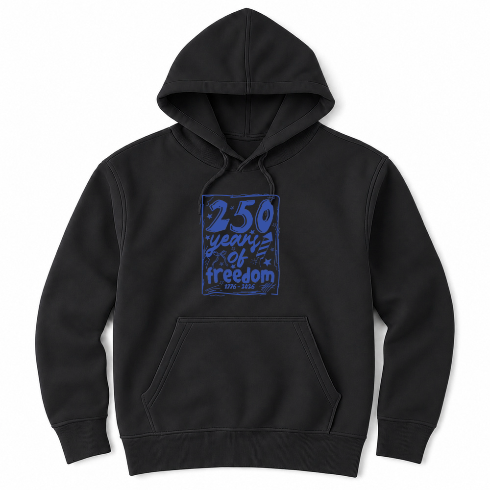 Product Vintage Hand Drawn 250 years of freedom America 250th Anniversary Unisex Hoodie