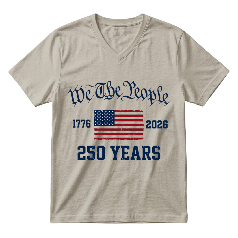 Product We the People 250 Years USA 1776 2026 V-Neck T-shirt