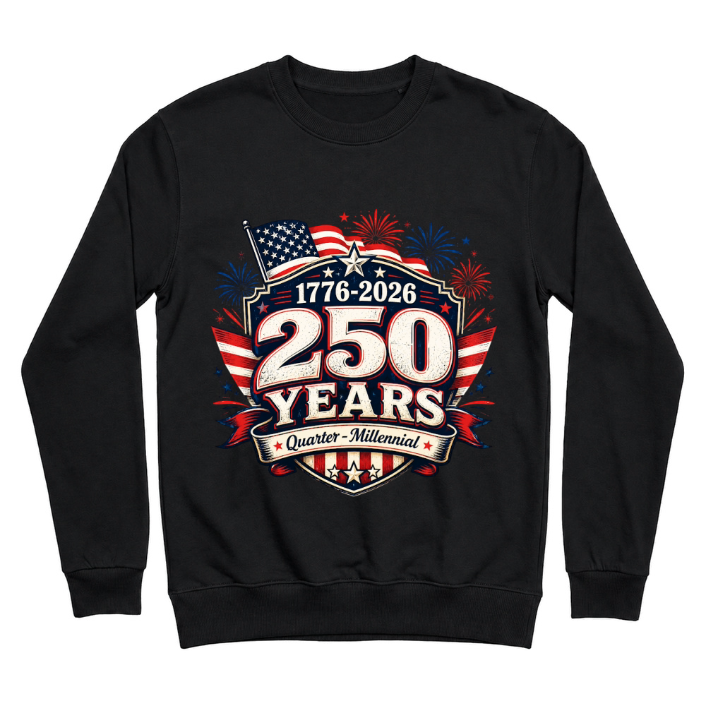 Product USA 250 Years Quarter Millennial Unisex Sweatshirt