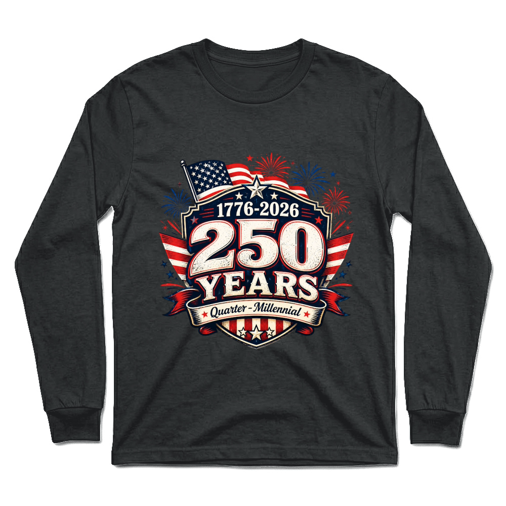Product USA 250 Years Quarter Millennial Unisex Longsleeve