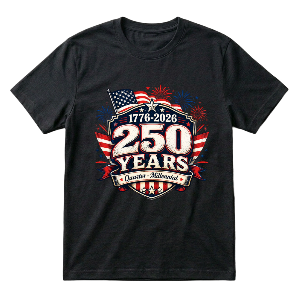 Product USA 250 Years Quarter Millennial T-Shirt