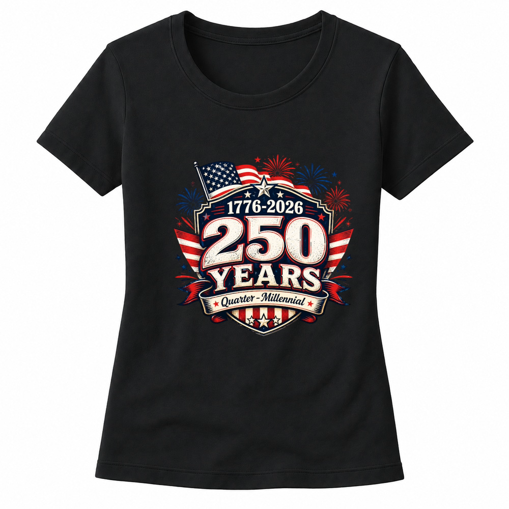 Product USA 250 Years Quarter Millennial Women's T-shirts