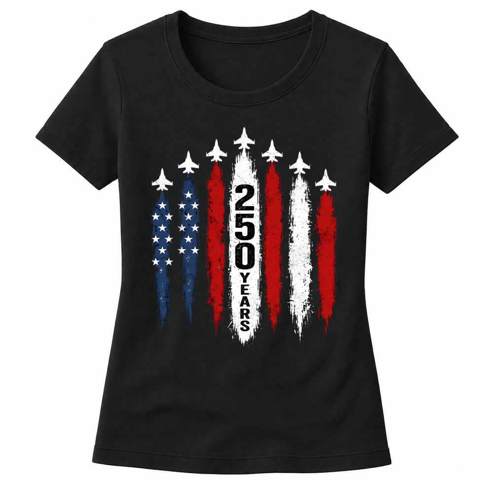 Product 250 Years Patriotic Jets Women's T-shirts