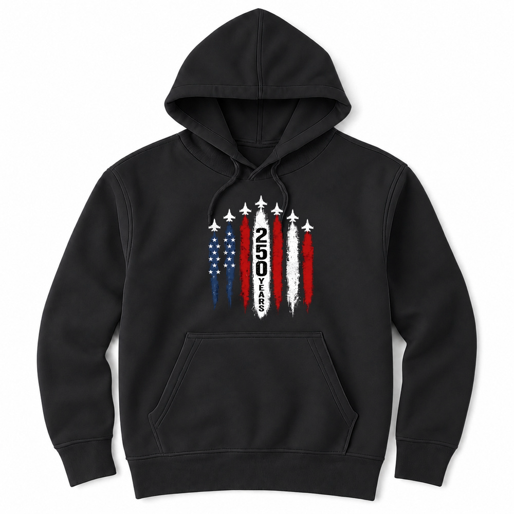 Product 250 Years Patriotic Jets Unisex Hoodie
