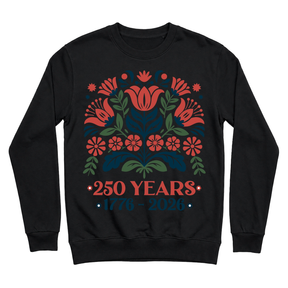 Product Retro 1776   2026 USA 250 Years Independence Day Unisex Sweatshirt