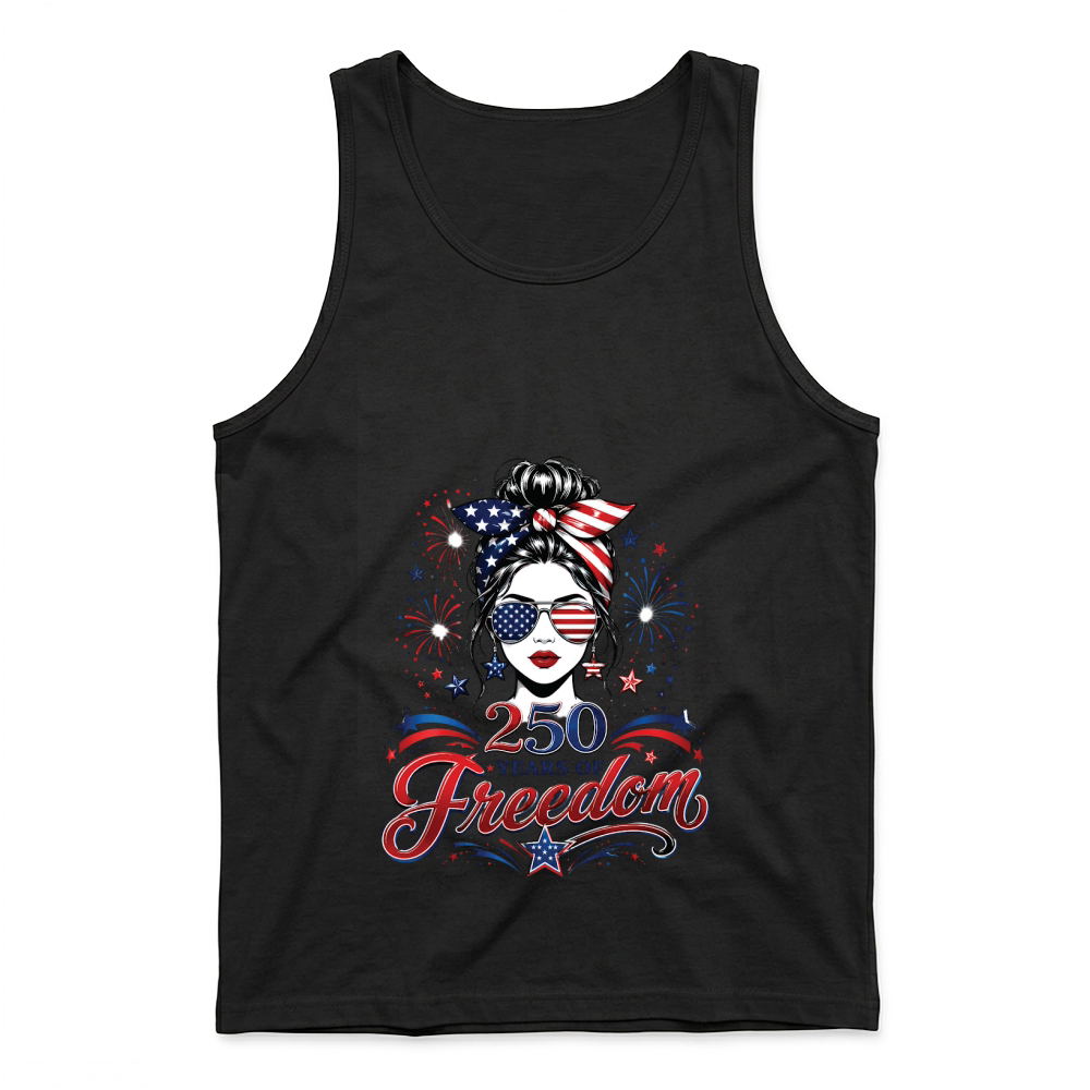 Product 250 Years of Freedom USA Patriotic Girl Tank Top