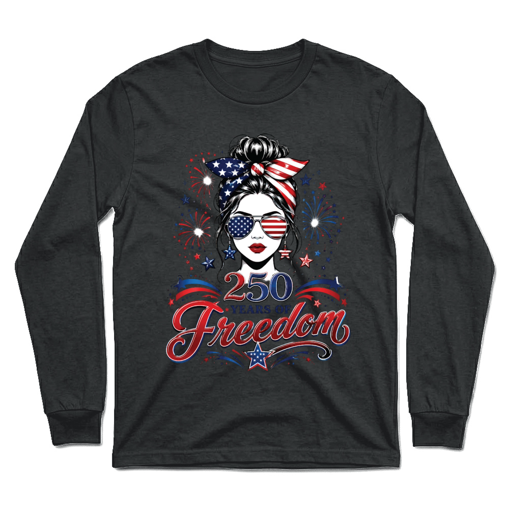 Product 250 Years of Freedom USA Patriotic Girl Unisex Longsleeve