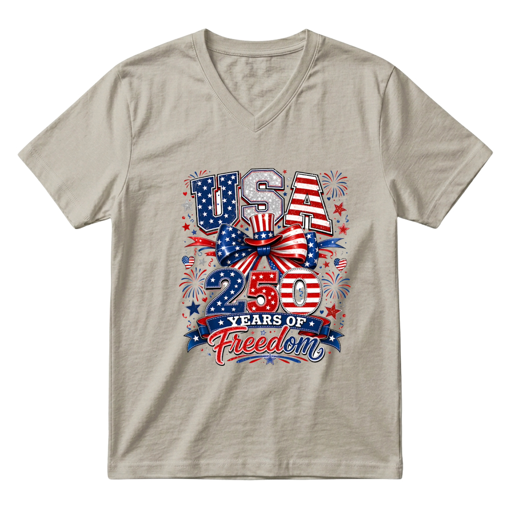 Product USA 250 Years of Freedom V-Neck T-shirt