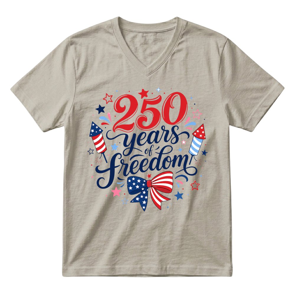 Product 250 Years of Freedom V-Neck T-shirt