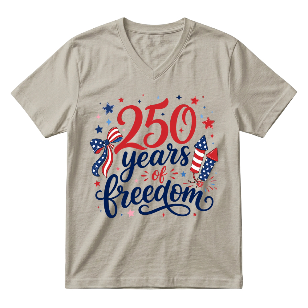 Product 250 Years of Freedom V-Neck T-shirt
