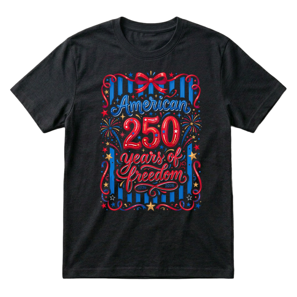 Product American 250 Years Freedom 1776 2026 T-Shirt