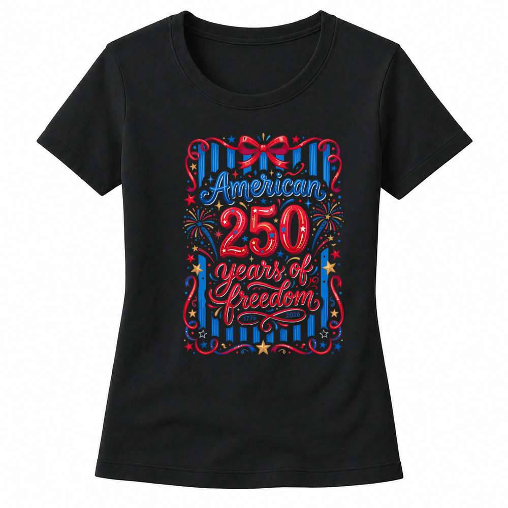 Product American 250 Years Freedom 1776 2026 Women's T-shirts