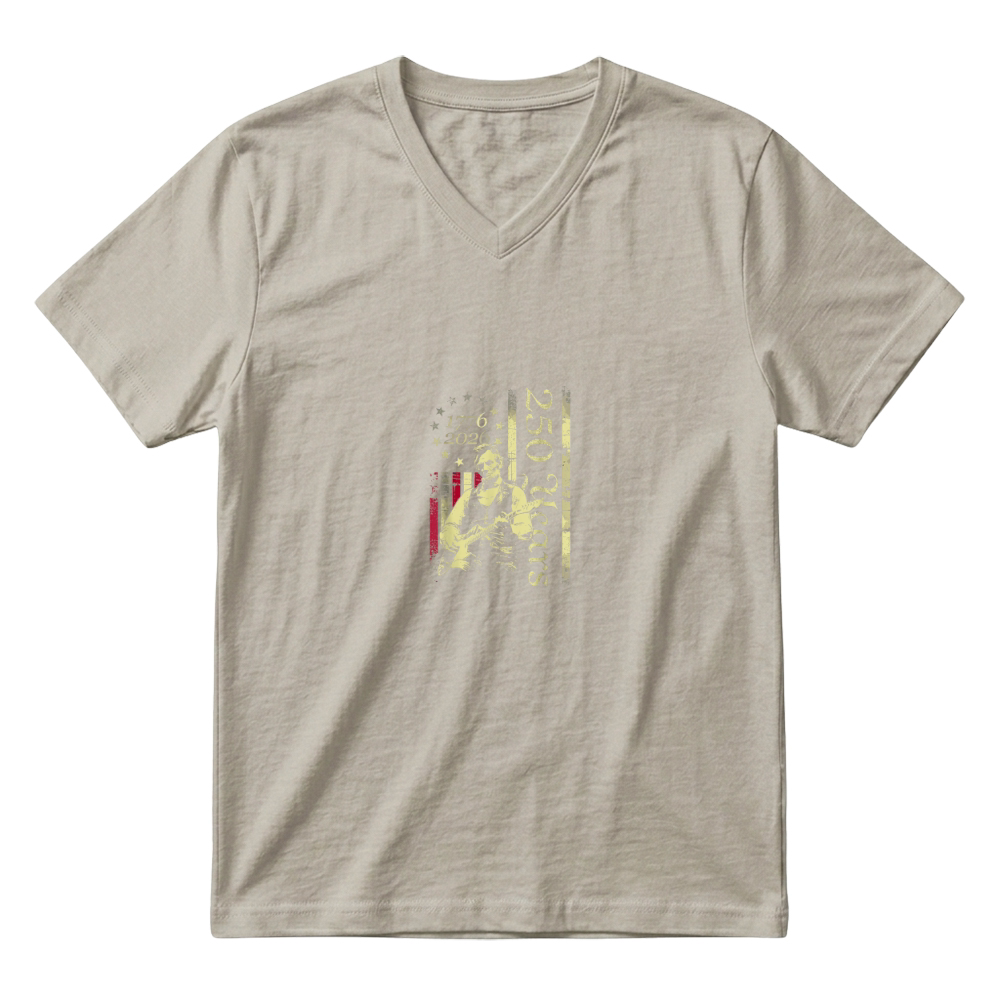 Product Vintage Abraham Lincoln Abe Lincoln Playing Guitar 250 Years T Shirt V-Neck T-shirt
