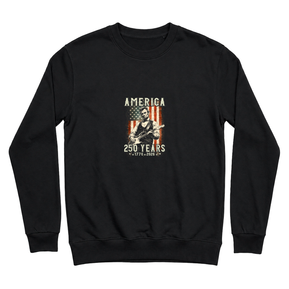 Product Vintage Abraham Lincoln Abe Lincoln Playing Guitar 250 Years Unisex Sweatshirt