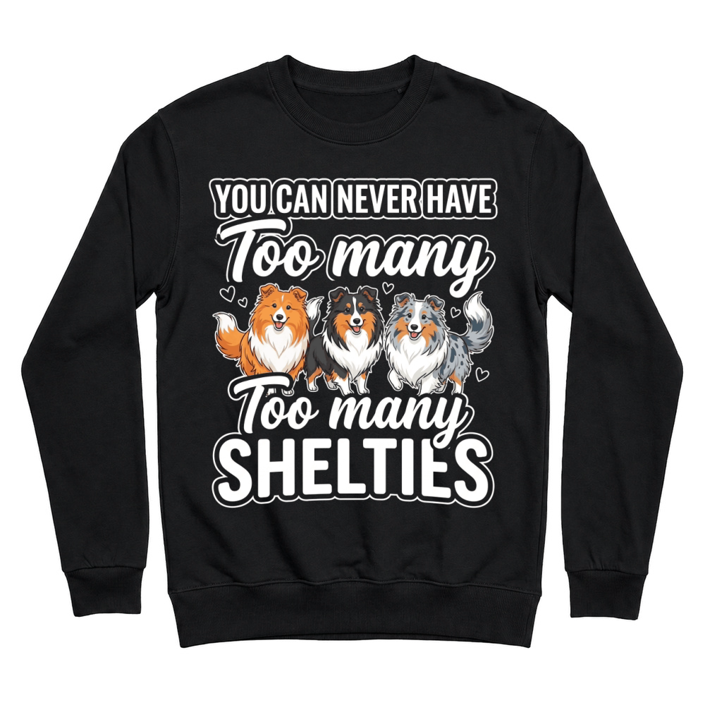 Product Shelties Dogs Hearts Canine Pets Unisex Sweatshirt