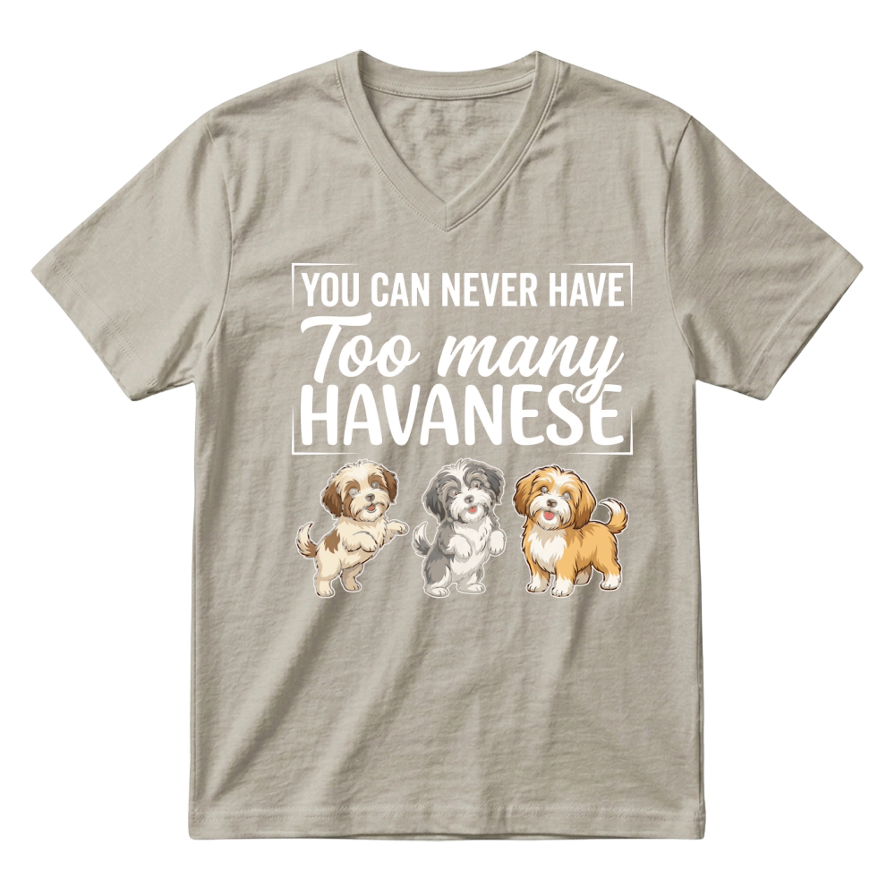 Product Havanese Dogs Pet Cute Animals V-Neck T-shirt