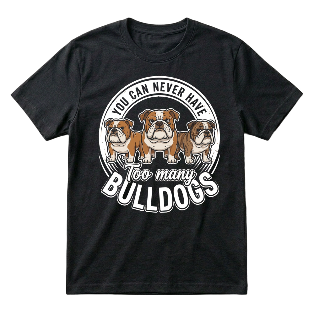 Product Bulldogs Dogs Pets Animals Funny T-Shirt